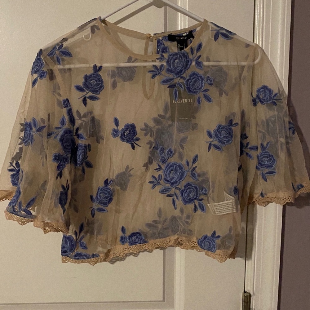 Forever 21 mesh shirt